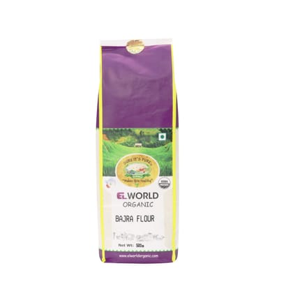 ELWORLD AGRO & ORGANIC FOOD PRODUCTS Pearl Millet Bajra Flour, 500 gX2 (Pack of 2)