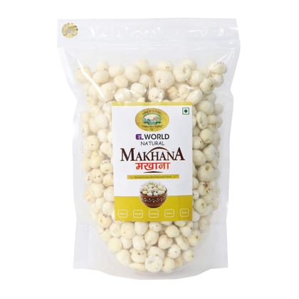 Elworld Agro & Organic Food Products Natural Makhana/Foxnut Premium (125g)