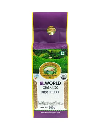 Elworld Agro & Organic Food Products Kodo Millet Best Diabetic Food Rich in Fibre 500g (Pack of 10), 5kg