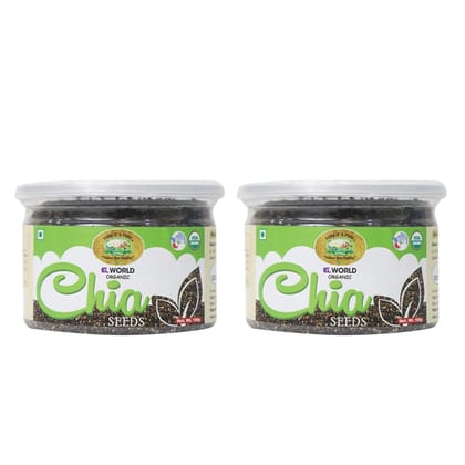ELWORLD AGRO & ORGANIC FOOD PRODUCTS Chia Seeds 160 Gram (Pack Of 2)