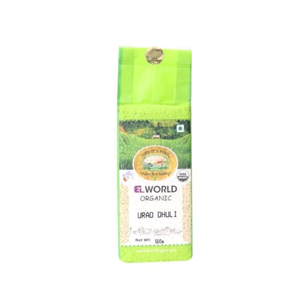 ELWORLD AGRO & ORGANIC FOOD PRODUCTS Urad Split Washed/Urad Dhuli 2.5kg (500 gram Each))