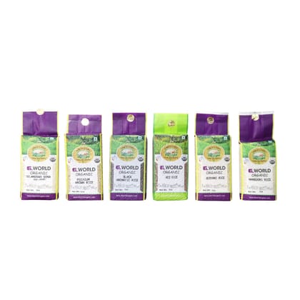 ELWORLD AGRO & ORGANIC FOOD PRODUCTS Healthy Rice Range (Pack of 6), 6Kg