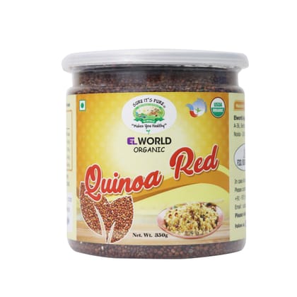 ELWORLD AGRO & ORGANIC FOOD PRODUCTS Gluten-free Red Quinoa Seed- 350 g