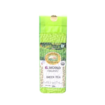 Elworld Agro & Organic Food Products Green Peas- 500 Gram (Pack of 5)