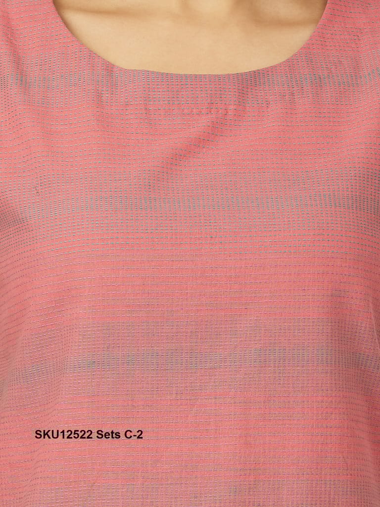 2 Layered Top in Weaved Fabric with Matching Bottom (12522)