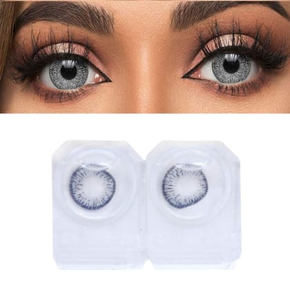 Raptors Dark Grey Color Monthly Contact Lenses