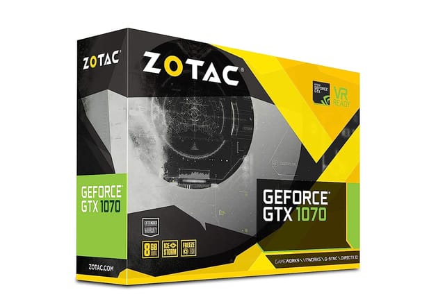 ZOTAC GeForce® GTX 1070 Mini (ZT-P10700G-10M) (Renewed)