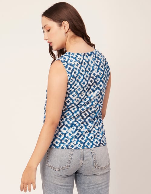 Soesdemo Women's Keyhole V Neck Tank Top - Sleeveless Loose Fit Summer Blouse - View #9