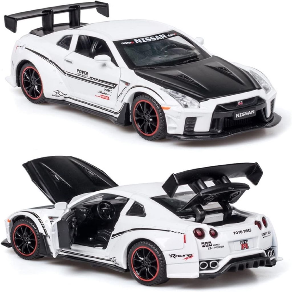 1:24 For Nissan GTR R35 Sports Car Alloy Model Car Kids Toys Car Diecasts Toy Vehicles Toy Cars Strong Pull back Sounds - Toys and Games | Buy online on ZillyBuy