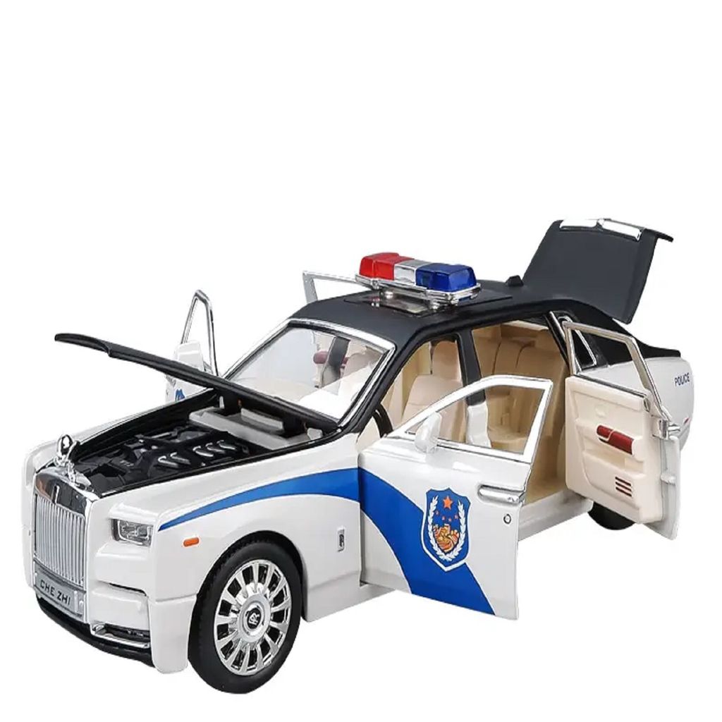 KTRS ENTERPRISE 1/24 Scale Wheels Diecast Rolls Royce Phantom Police Metal Model Pull Back Alloy Toys with Light and Sound Collection - Toys and Games | Buy online on ZillyBuy