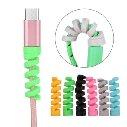 Spiral Cable Protector Charger Cable Saver Charging Cord Protective Cable Cover Set of 2