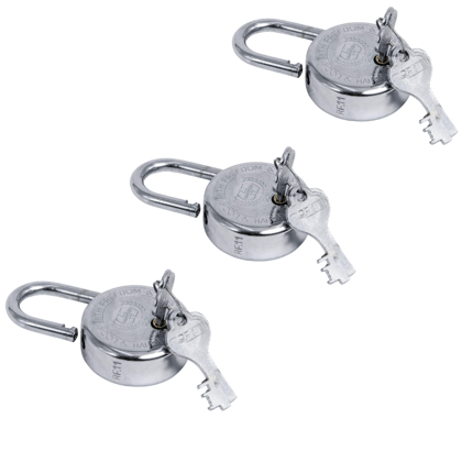 SHINI LIFESTYLE Keys Door Lock | Tala Chabhi | Key Pad Lock (dia- 40mm, 3pc)