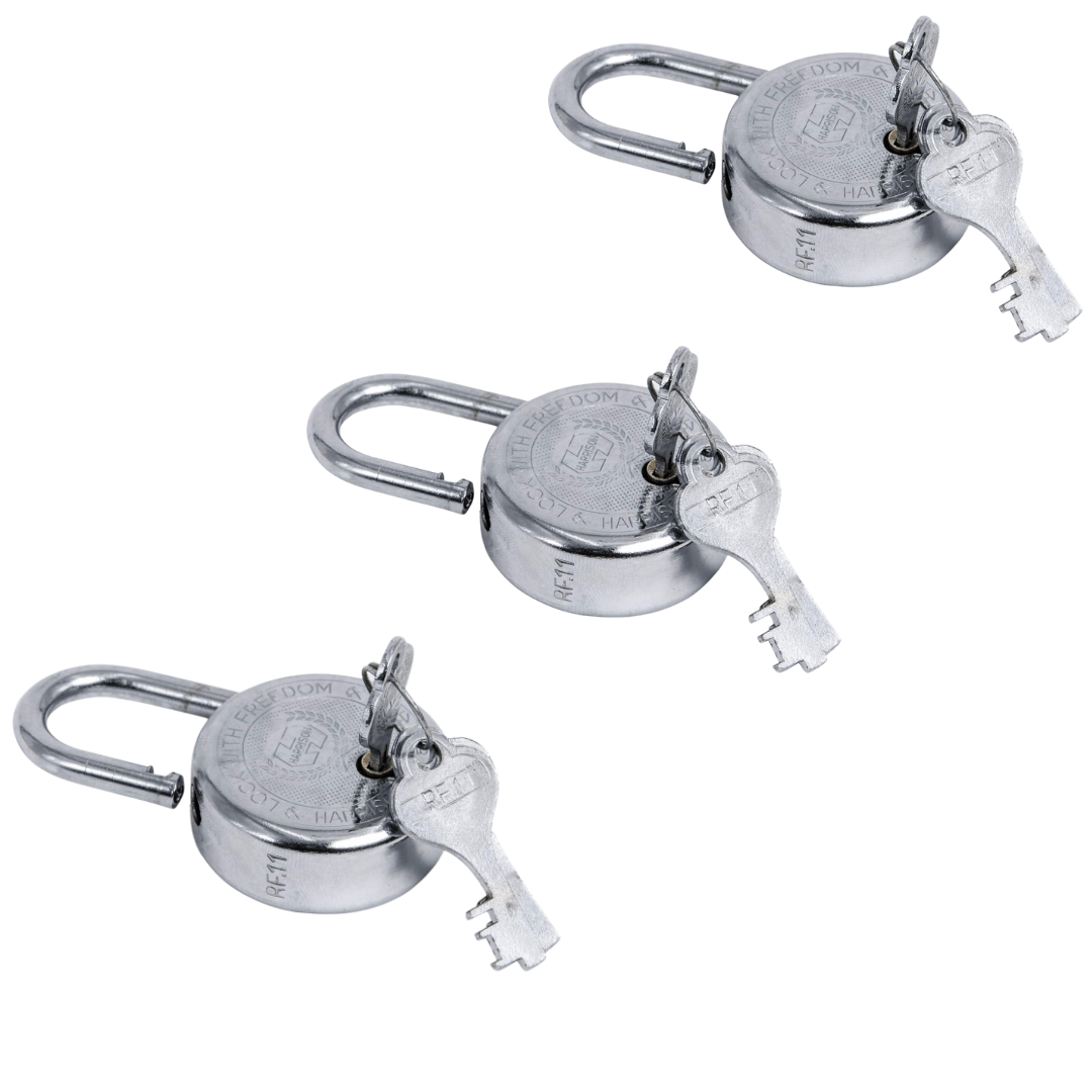 SHINI LIFESTYLE Keys Door Lock | Tala Chabhi | Key Pad Lock (dia- 65mm, 3pc)