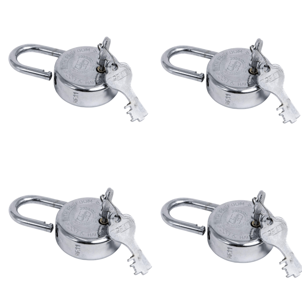 SHINI LIFESTYLE Keys Door Lock | Tala Chabhi | Key Pad Lock (dia- 65mm, 4pc)