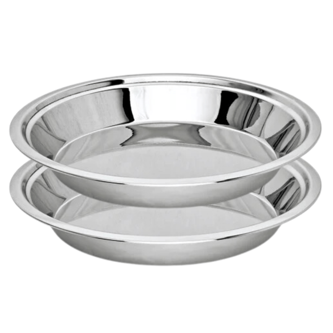 SHINI LIFESTYLE Stainless Steel Parat, Steel parat for kitchen, Parat steel(Dia- 32cm, 2pc)