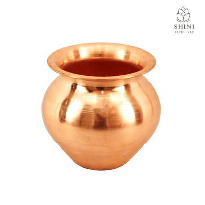 SHINI LIFESTYLE COPPER Kalash, lota, Tambe ka lota, tamba lota 10.5cm