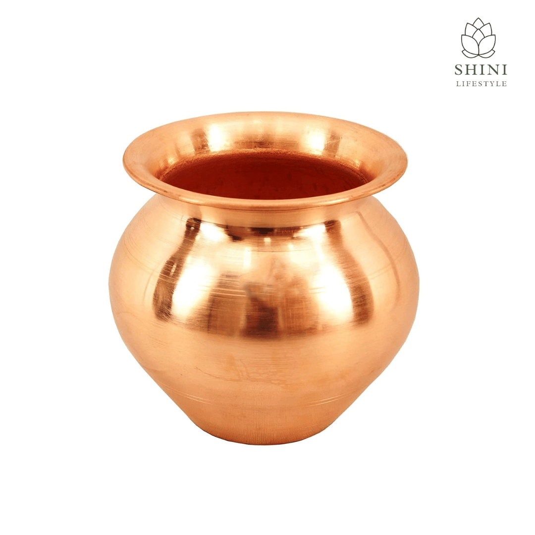 SHINI LIFESTYLE COPPER Kalash, lota, Tambe ka lota, tamba lota 10.5cm