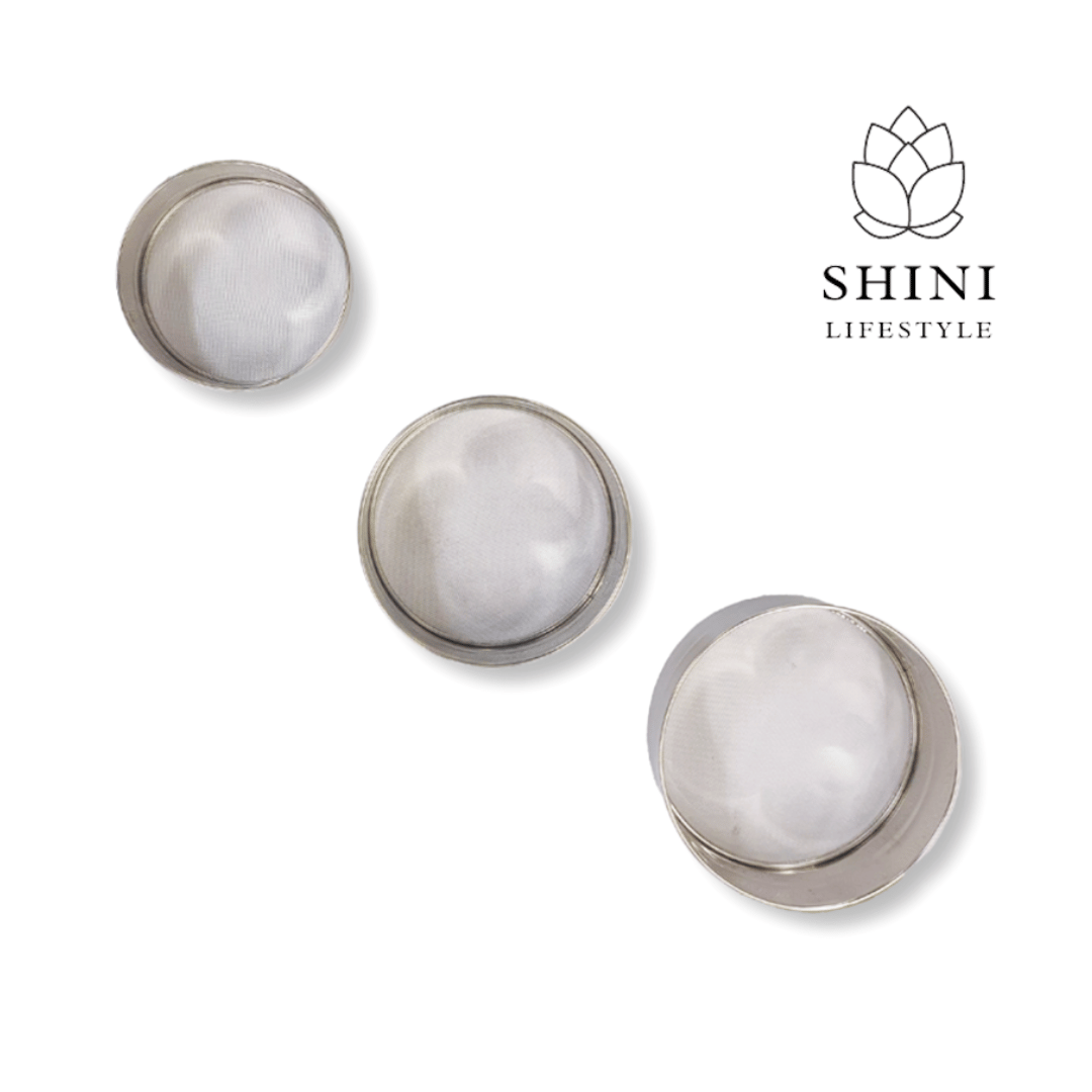 SHINI LIFESTYLE Stainless steel Flour Chalni, Spices, Food Strainers, Atta Chalni, Atta channi Sieve (Silver Pack of 3)