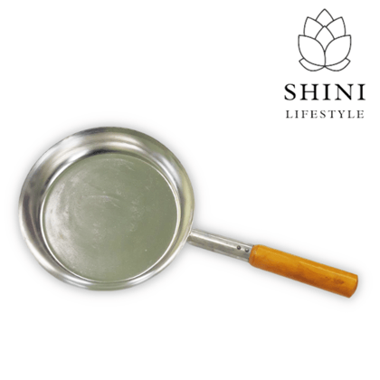 Super Smooth Galvanized Iron Shallow Fry Pan, Egg pan with Long Handle Fry Pan 25 cm