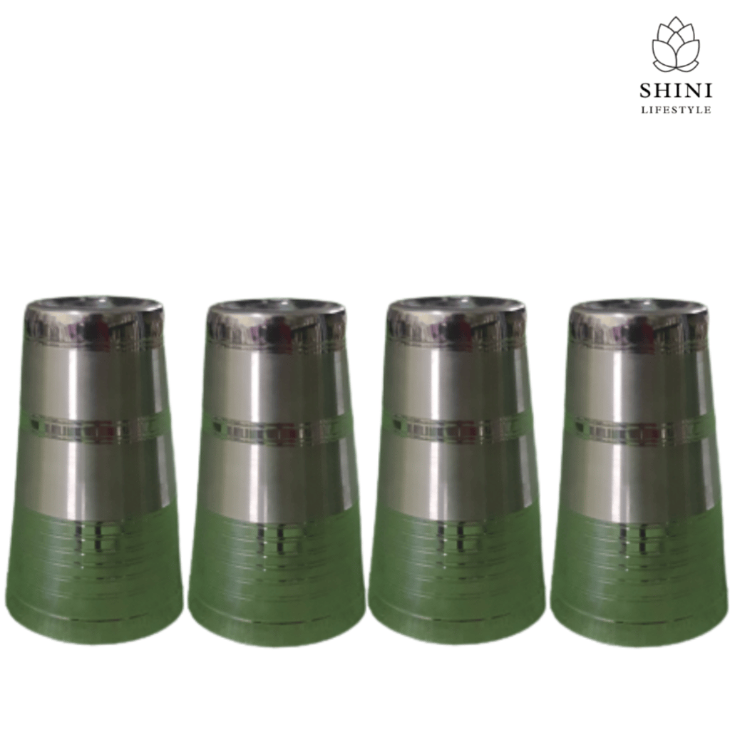 SHINI LIFESTYLE (Pack of 4) LASSI GLASS, JAMBO RBT PRIYA Glass Set Water/Juice Glass