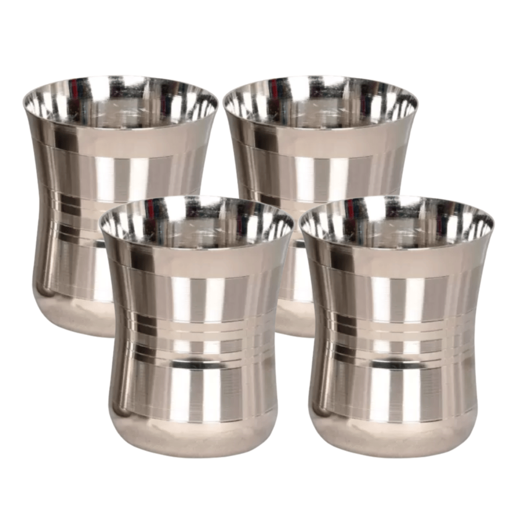 SHINI LIFESTYLE (Pack of 6) LASSI Glass, JAMBO RBT, Curve Design, big glass Glass Set Water/Juice Glass