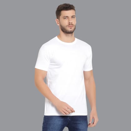 Legacy Attire  T-shirt for Men in daily wear | Comfortable and Attractive T-shirt for men -Cotton White T-Shirt