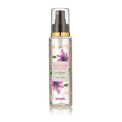 Fabessentials Passion Flower Body Spray | Fine Fragrance for Refreshing, Energising & Rejuvenating Skin All-Day Long - 110 ml