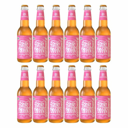 Coolberg Strawberry Non Alcoholic Beer 330ml Glass Bottle - Pack of 12 (330ml x 12)