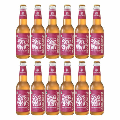Coolberg Cranberry Non Alcoholic Beer 330ml Glass Bottle - Pack of 12 (330ml x 12)