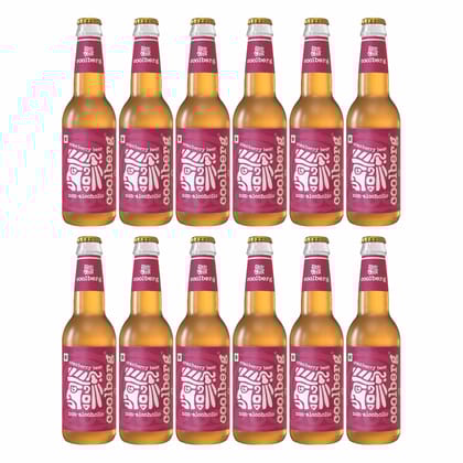 Coolberg Cranberry Non Alcoholic Beer 330ml Glass Bottle - Pack of 12 (330ml x 12)
