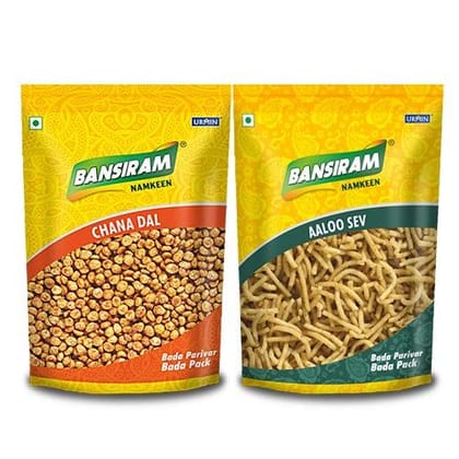 Bansiram Namkeen Chana Dal (400 g) & Aaloo Sev (375 g)