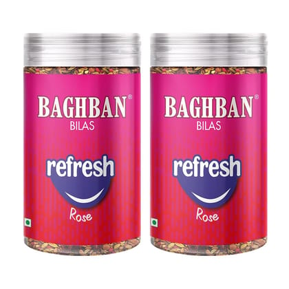 BAGHBAN BILAS Refresh Rose (2 x 100 GM) MUKHWAS