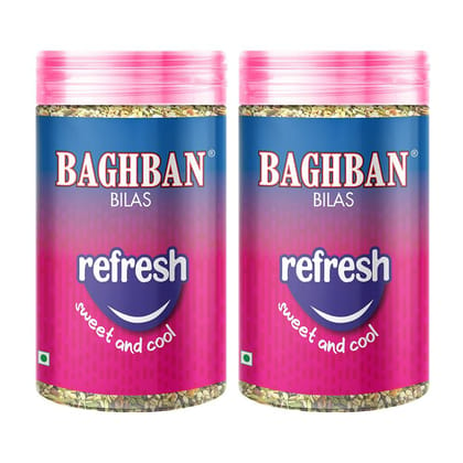 BAGBHBAN BILAS REFRESH SWEET AND COOL MOUTH FRESHNER (2 x 100 GM) COMBO PACK