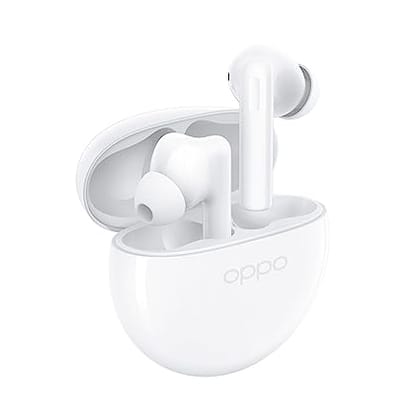 Oppo Enco Air2i Bluetooth Truly Wireless in-Ear Earbuds with Mic, Fast Charging & Up to 28Hrs Battery - White