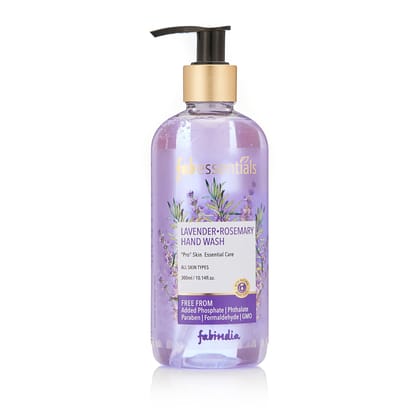 Fabessentials Lavender Rosemary Hand Wash | with Natural Bioactives | Cleanses Hands without Drying & Stripping away Moisture - 300 ml