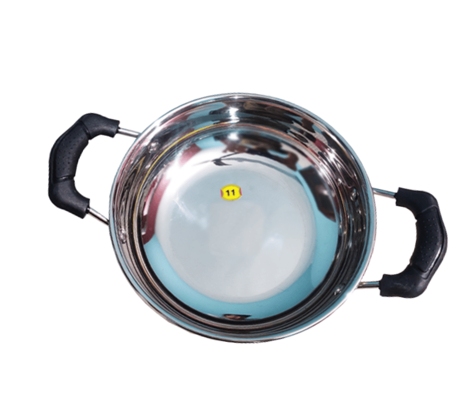 SHINI LIFESTYLE TRIPLY Induction Base Stainless Steel KADHAI, 4L Kadhai 27 cm diameter 4 L capacity (induction bottom)