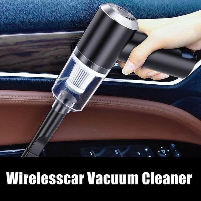 Vacuum Cleaner Dust Collection/Lighting 2 in 1 Car Vacuum Cleaner 120W High-Power Handheld Wireless Vacuum Cleaner Home Car Dual-use Portable USB Rechargeable Set of 1 Black