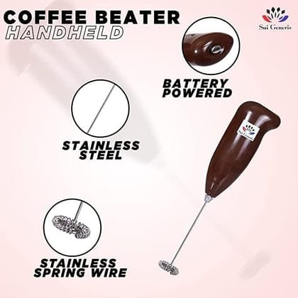 Store 4 Hope Milk Frother, Electric Coffee Beater, Milk Foamer, Coffee Frother, Egg Beater, Hand Blender Classic Sleek Design Hand Mixer Blender Froth Whisker Latte Maker