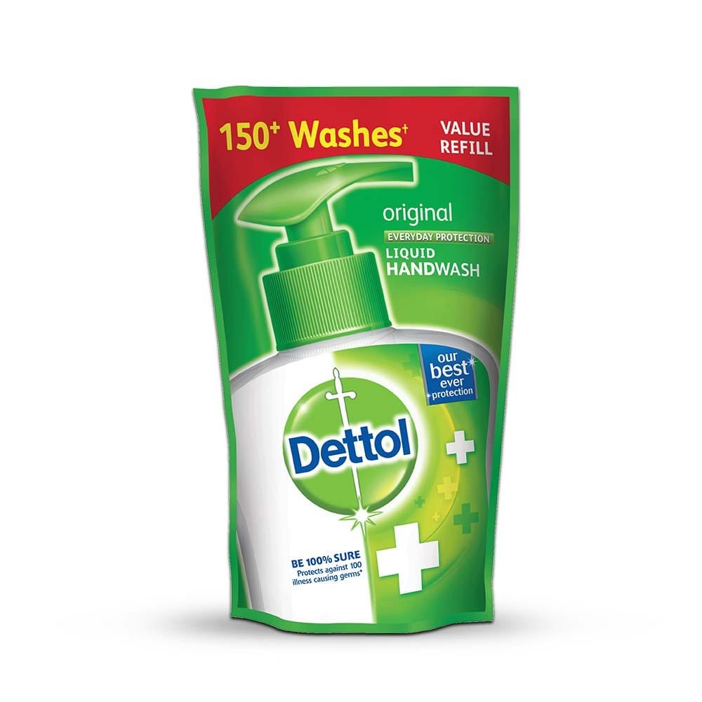 Dettol Liquid Handwash Refill Pouch, Original - 185 ml