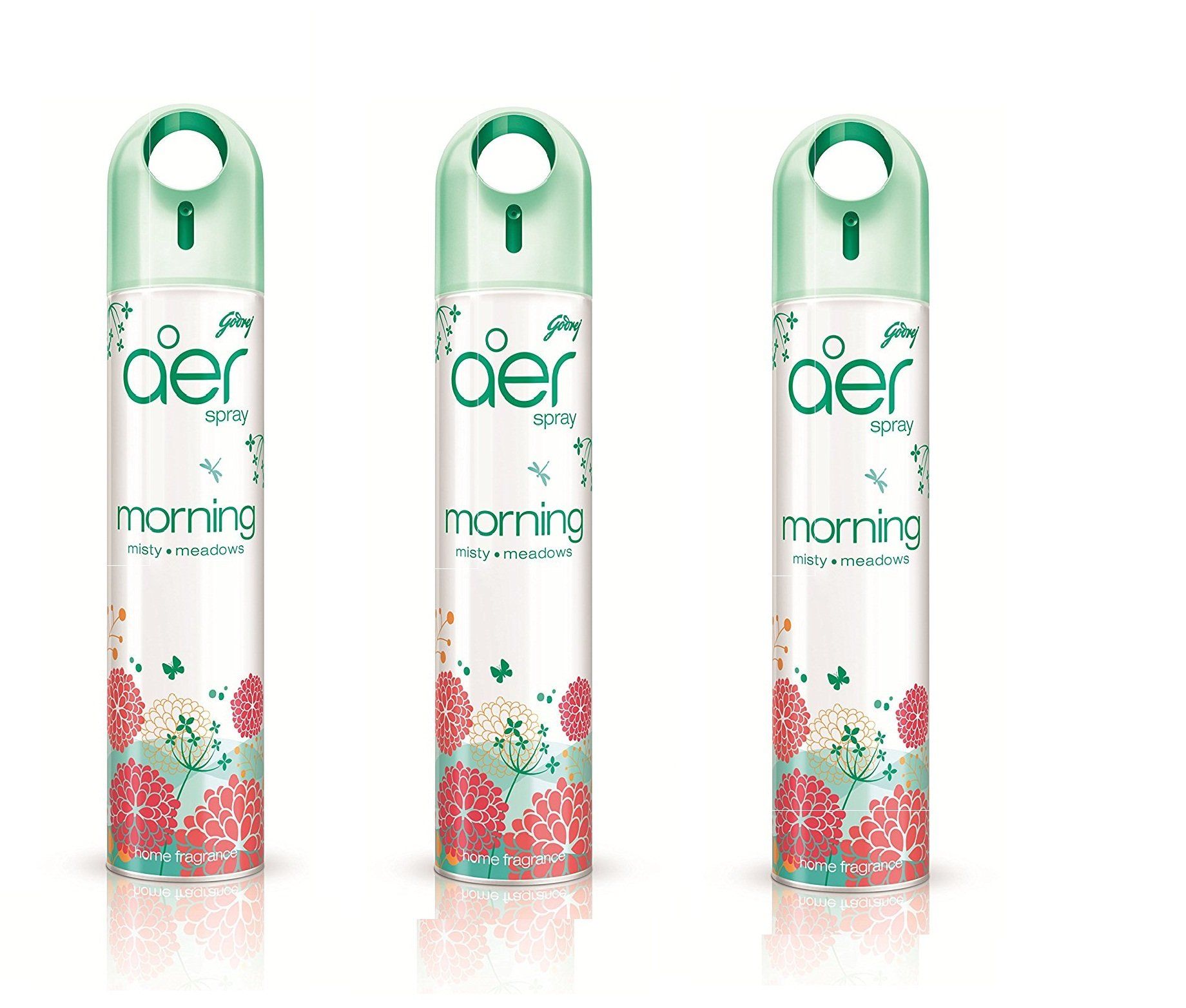 Godrej aer Home Air Freshener Spray - 270 ml (Morning Misty Meadows) *3 PCS