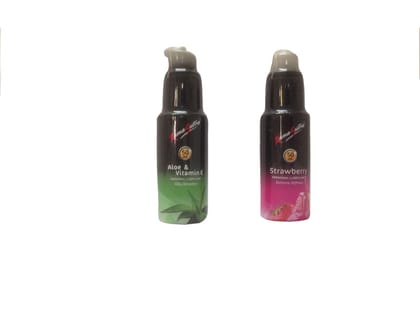 KamaSutra Aloe & Vitamin E Personal Lubricant - 50 Ml + Strawberry Personal Lubricant - 50 Ml
