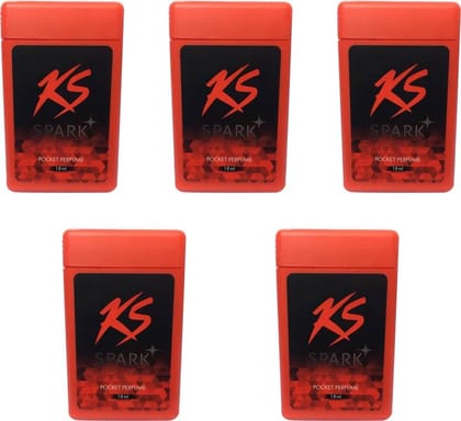 Kamasutra SPARK POCKET PERFUME (PACK OF 5) Pocket Perfume - For Men & Women (18 ml, Pack of 5)