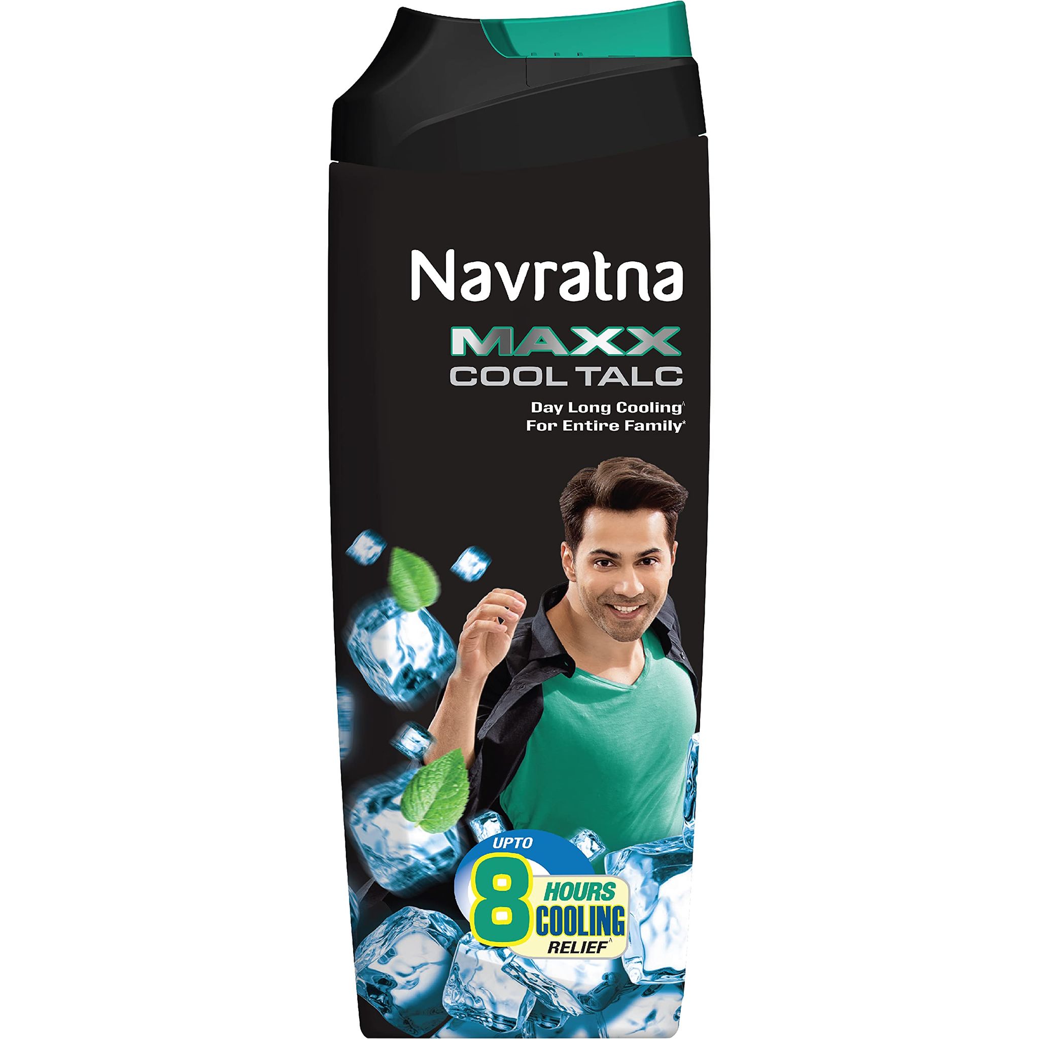 Navratna Maxx Cool Talc |Ice Cooling Effect |For Last Lasting Freshness and Fragrance|Instant Sweat Control, 400gm