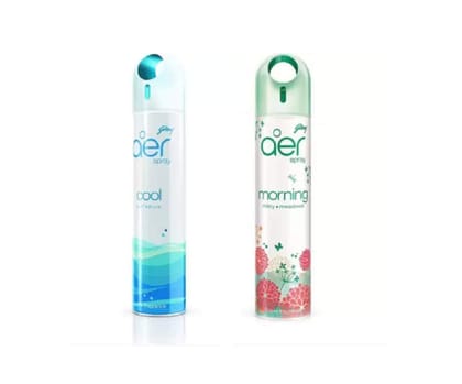 Godrej Aer Cool Surf Blue & Morning Misty Meadows Home Fragrance Spray (Pack of 2)