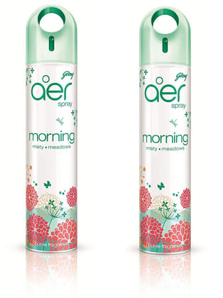 Godrej aer Home Air Freshener Spray - 300 ml (Morning Misty Meadows) Pack of 2