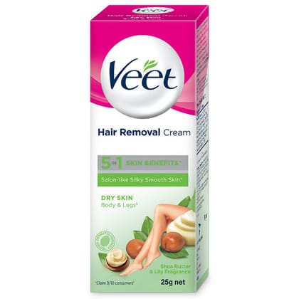 Veet Silk & Fresh Hair Removal Cream_Dry Skin 25 g