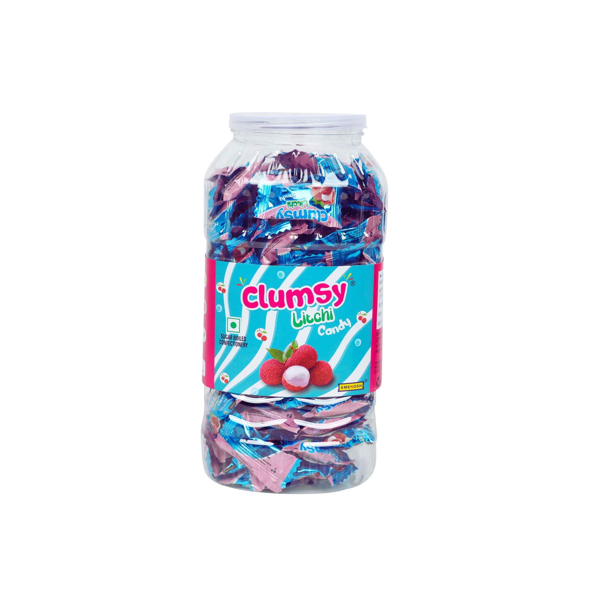 Clumsy Litchi Flavored Candy Jar, 170 candy units