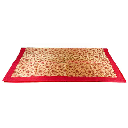 Table Cloth Silk Banaras 48X48 Inch 1 pc
