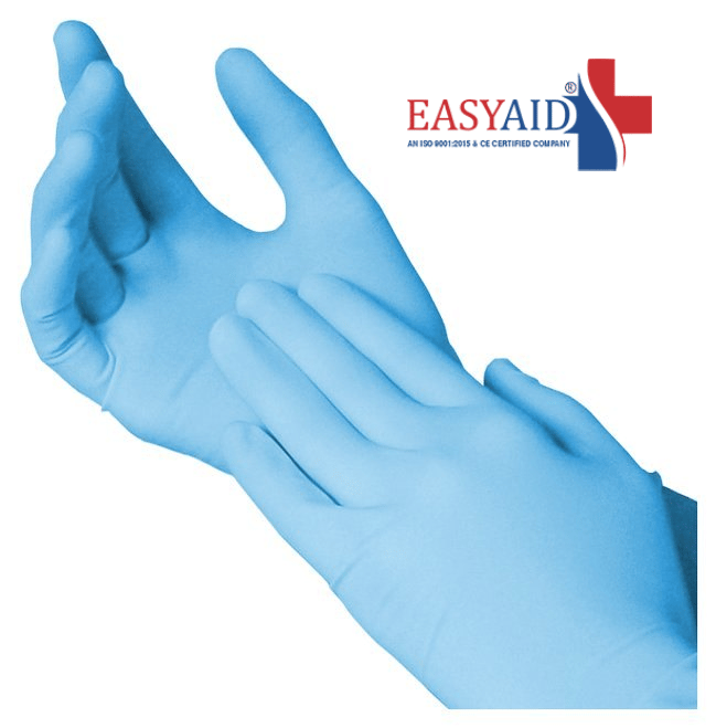 Easyaid Surgicals Powder Free Nitrile Gloves, Food Grade, Non