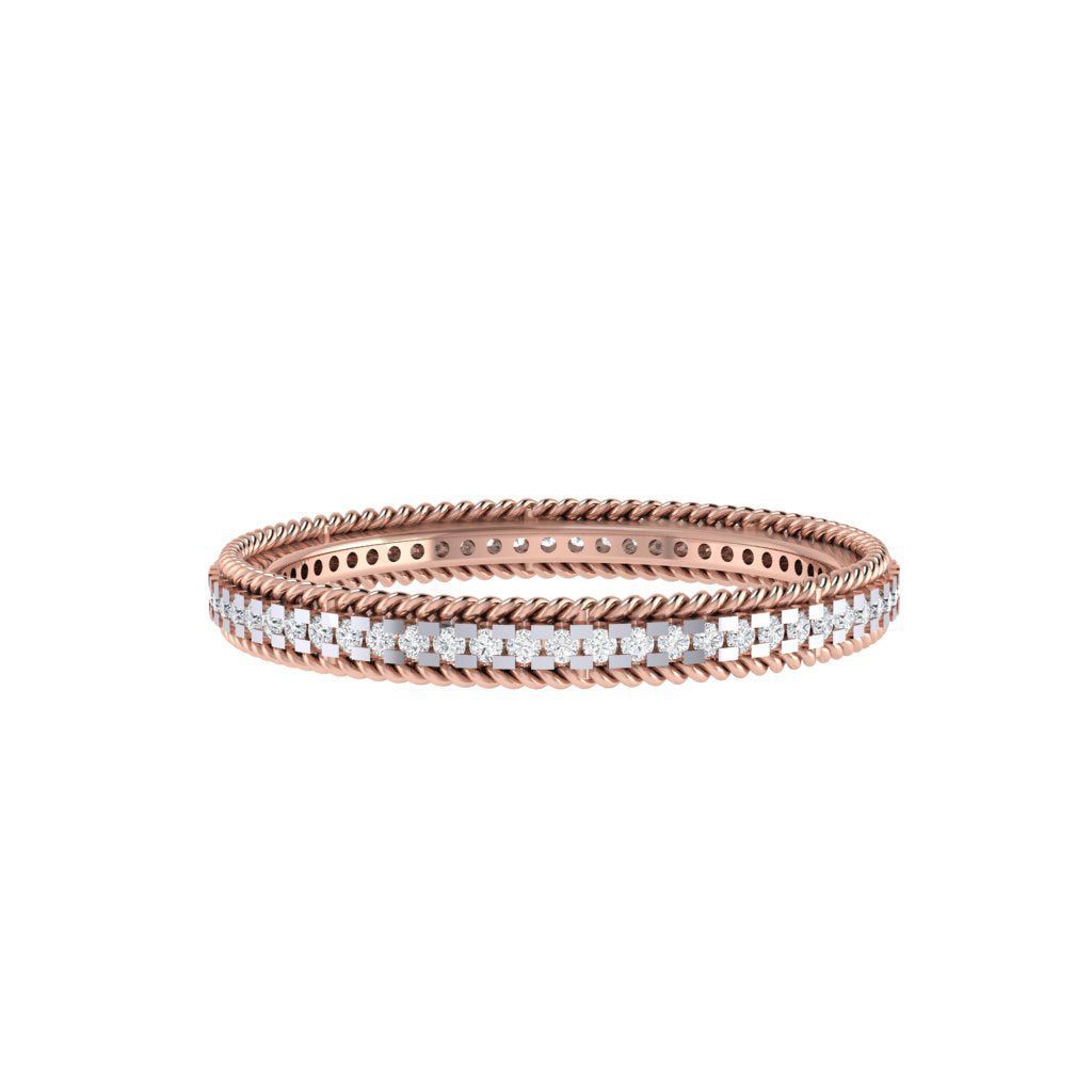 Rope Chain Diamond Ring